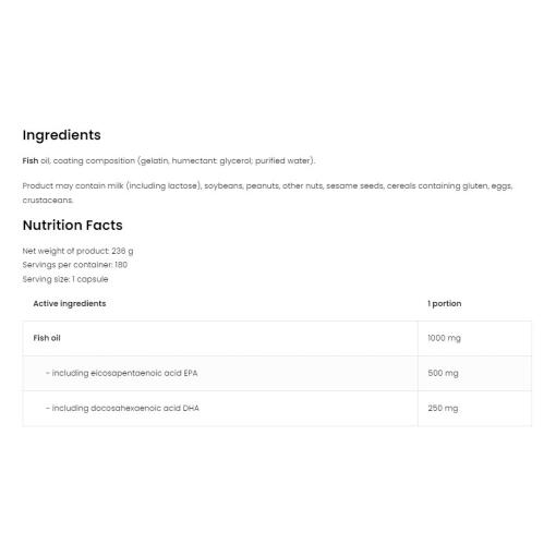 OstroVit - Omega 3 Extreme, 180 kapslar - Bild 2