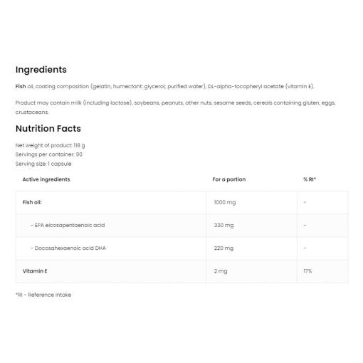 OstroVit - Omega 3 ULTRA, 90 kapslar - Bild 2