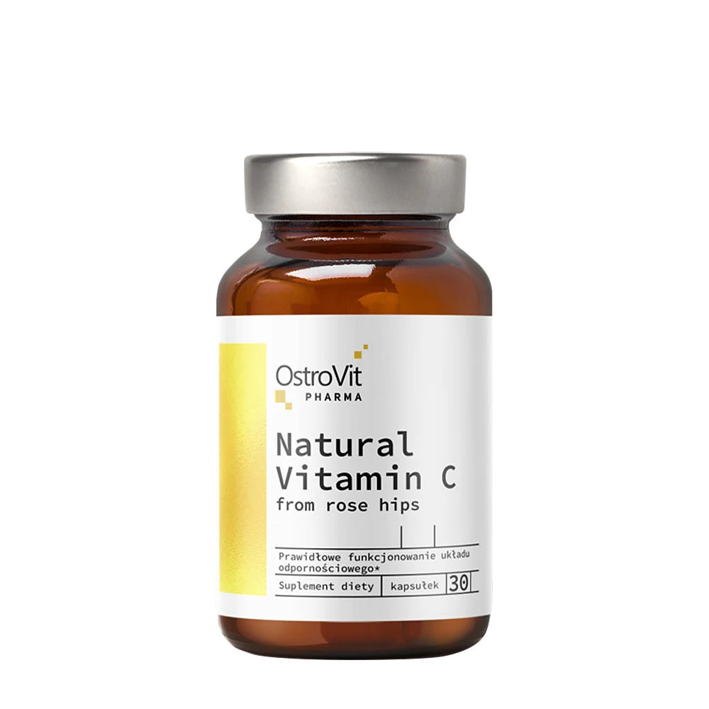 OstroVit - Pharma Natural Vitamin C från Nypon, 30 kapslar | HälsokostVitamin C | Apoteka