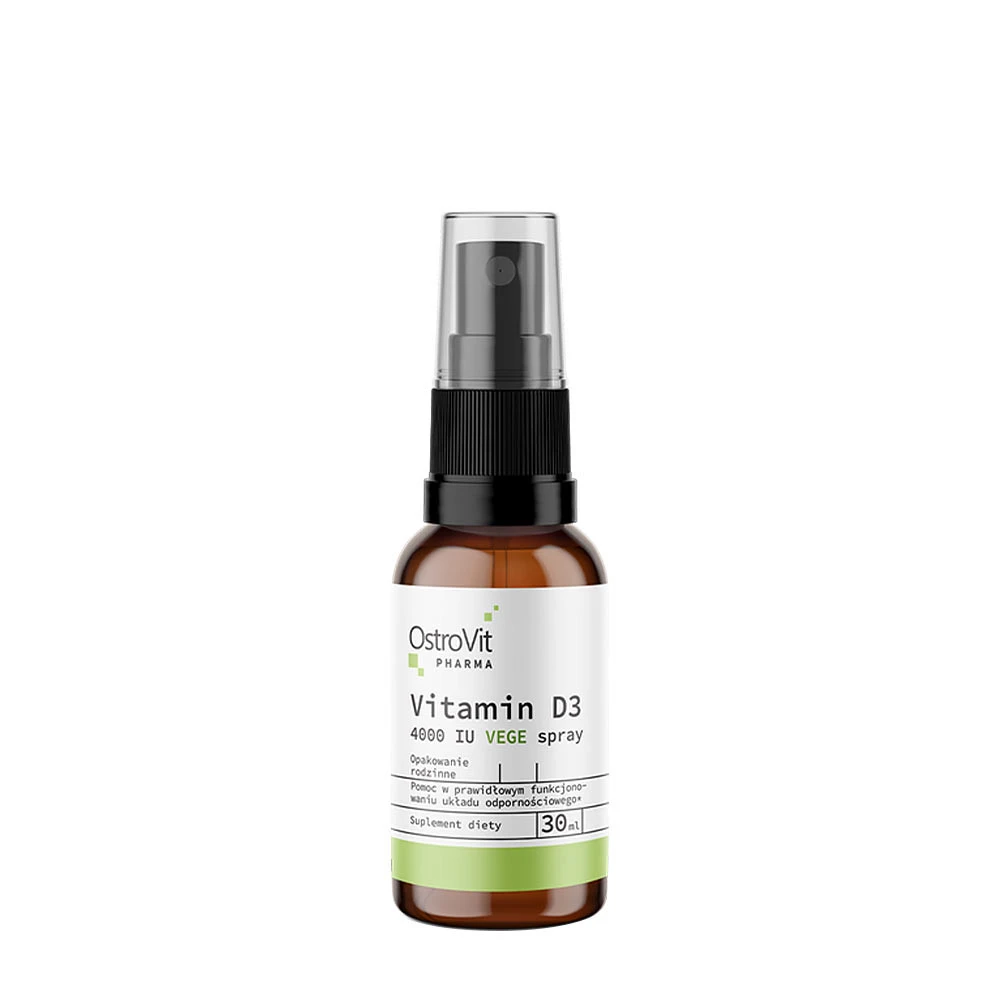 OstroVit - Pharma Vitamin D3 4000 IU VEGE Spray, 30 ml | MultivitaminerD-vitaminHälsokost | Apoteka