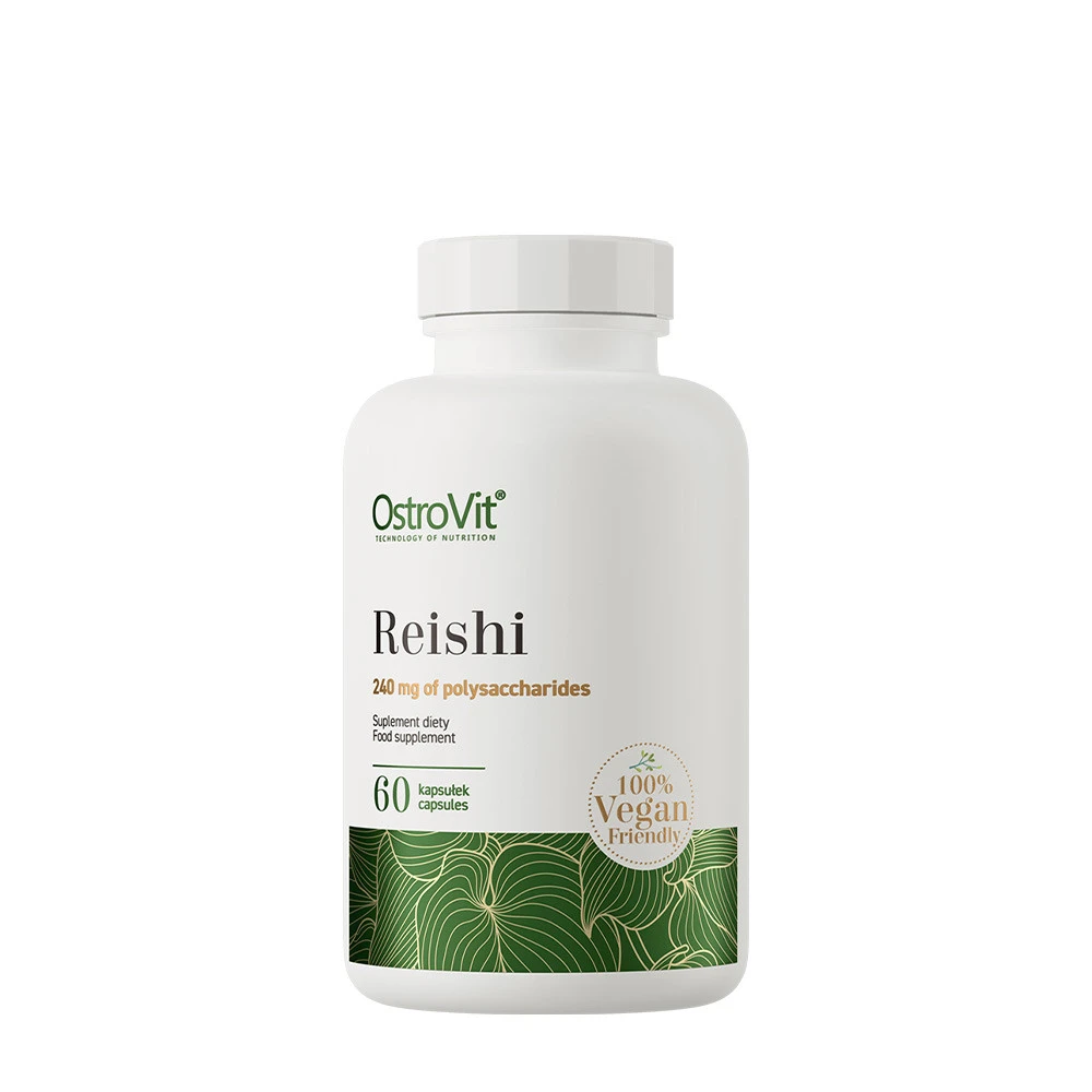 OstroVit - Reishi VEGE, 60 kapslar | Hälsa och välbefinnandeHälsokostFörbättra humöretSvamptillskottÖrter och växtbaserade preparat | Apoteka