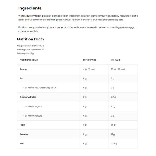 OstroVit - Tiramisusmakande Sås, 300 g - Bild 3