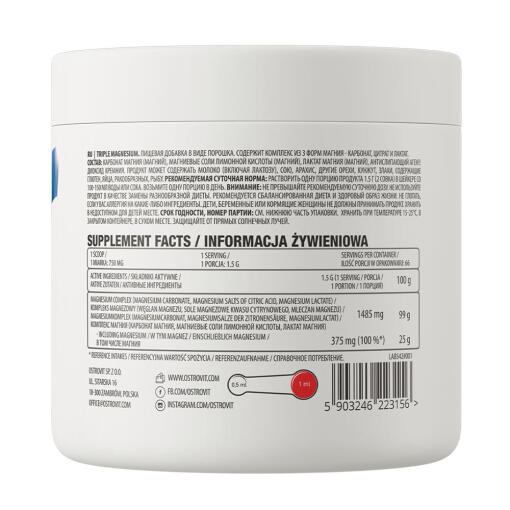 OstroVit - Triple Magnesium, 100 g - Bild 6
