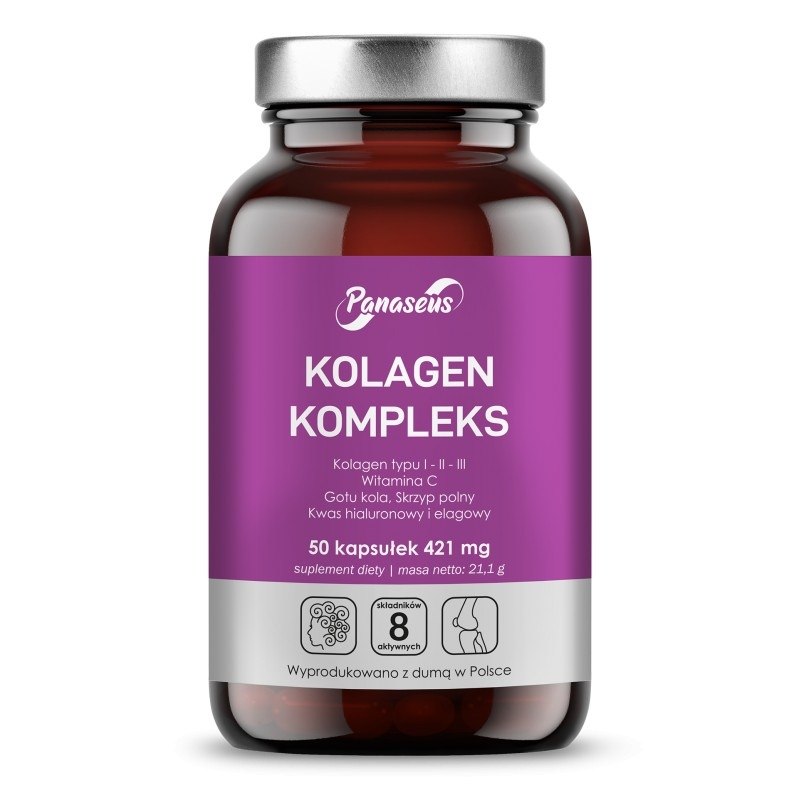 Panaseus - Kollagenkomplex, 50 kapslar | Vitaminer och MineralerHälsa och välbefinnandeKollagen | Apoteka