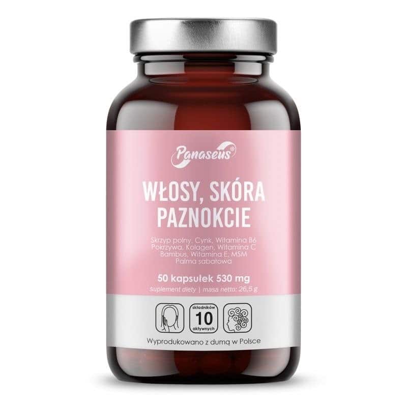 Panaseus - Hår, Hud & Naglar, 50 kapslar | Vitaminer och MineralerMultivitaminerHår och naglarMultimineralerKollagen | Apoteka