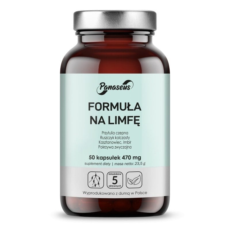 Panaseus - Lymfatisk Formel, 50 kapslar | Vitaminer och MineralerHälsa och välbefinnandeÖrttillskottMatsmältningshälsaÖrter och växtbaserade preparat | Apoteka