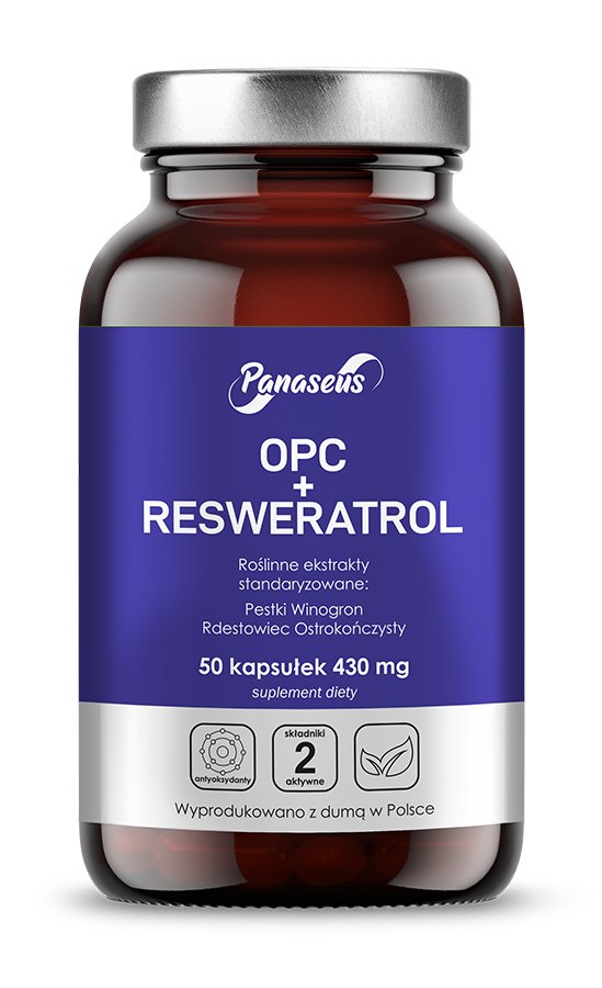 Panaseus - OPC + Resveratrol, 50 kapslar | Vitaminer och MineralerAntioxidanterResveratrol | Apoteka