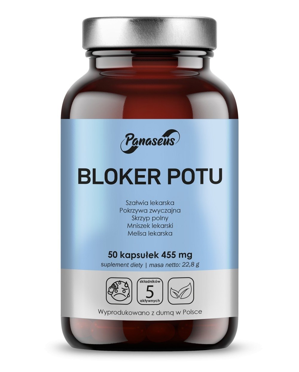 Panaseus - Sweat Blocker, 50 kapslar | Vitaminer och MineralerHälsa och välbefinnandeÖrttillskottUrinvägshälsaÖrter och växtbaserade preparat | Apoteka