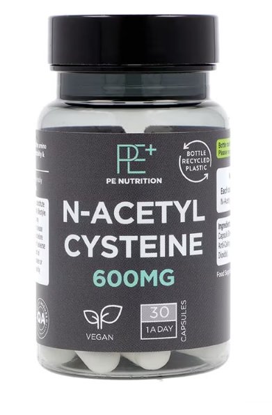Holland &amp; Barrett - PE Nutrition N-Acetylcystein, 600 mg - 30 vegetabiliska kapslar | Hälsa och välbefinnandeAminosyror och BCAAHälsokostFitness och träningN-acetyl | Apoteka