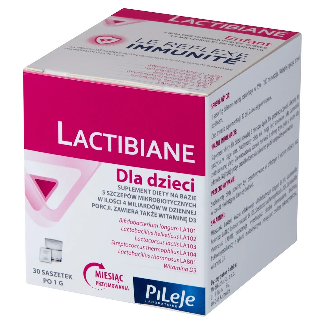 PiLeJe - Lactibiane för barn, 30 påsar | Vitaminer och MineralerHälsa och välbefinnandeProbiotikaBarns hälsa | Apoteka
