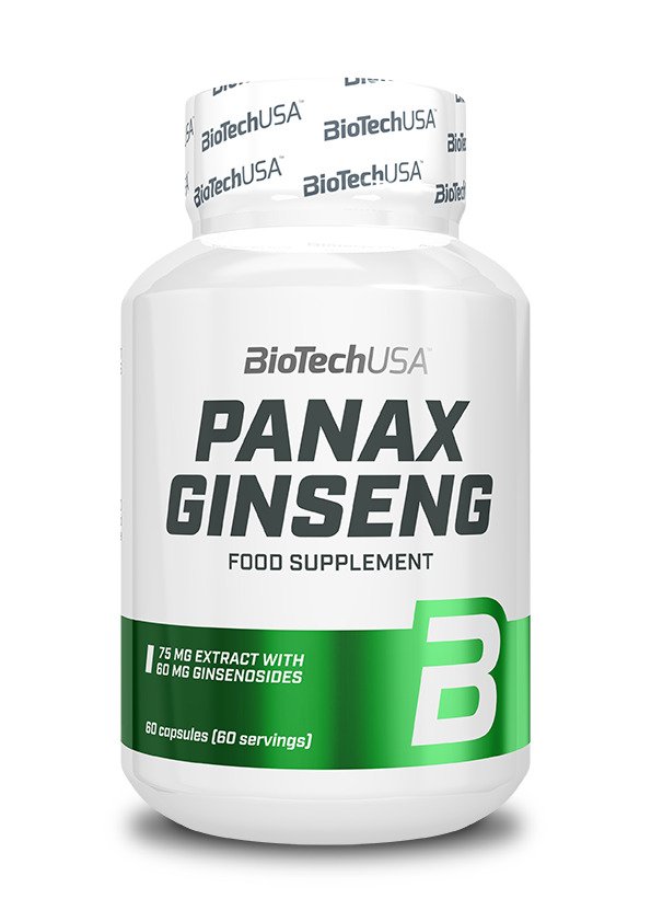 BioTechUSA - Panax Ginseng, 60 kapslar | Hälsa och välbefinnandeHälsokostVitalitetGinseng | Apoteka