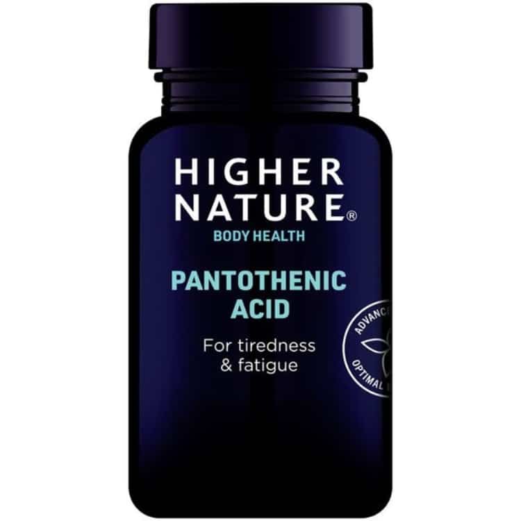 Higher Nature - Pantotensyra, 60 kapslar | Vitaminer och MineralerHälsa och välbefinnandeVissa vitaminerHälsokostSpeciell formel | Apoteka