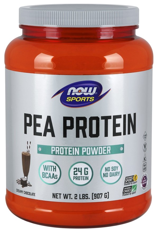 NOW Foods - Ärtprotein, Holländsk Choklad, 907g | Veganska produkterHälsokostVäxtproteiner | Apoteka