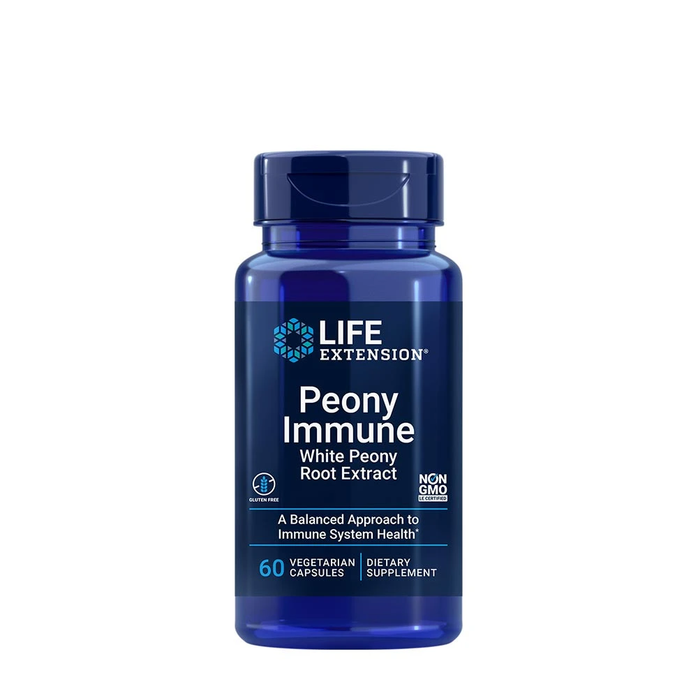 Life Extension - Peony Immune, 60 kapslar | Vitaminer och MineralerHälsa och välbefinnandeImmunförsvaretHälsokostÖrter och växtbaserade preparat | Apoteka