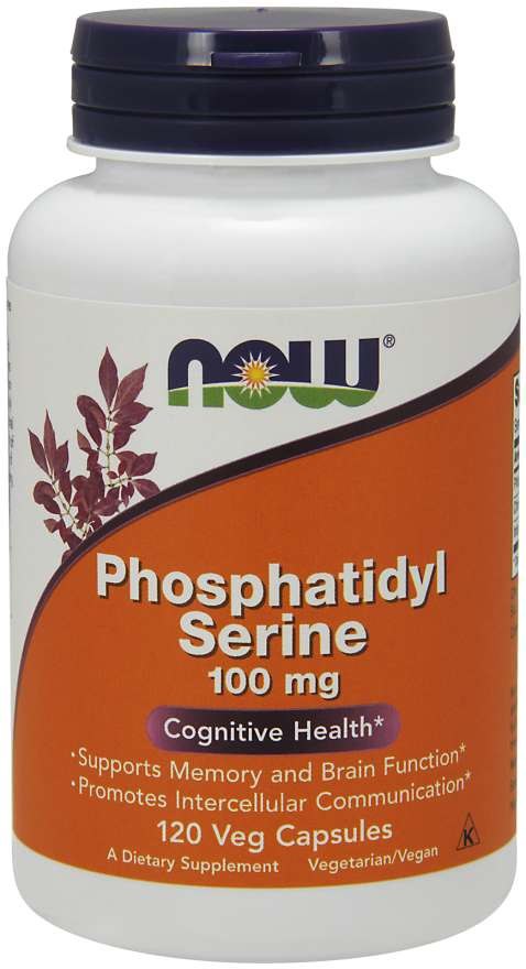 NOW Foods - Fosfatidylserin, 100 mg - 120 kapslar | Vitaminer och MineralerVeganska produkterHälsa och välbefinnandeHälsokostFosfatidylserin | Apoteka
