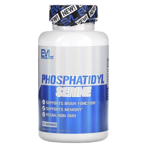 EVLution Nutrition - Fosfatidylserin, 60 vegetabiliska kapslar | Veganska produkterHälsa och välbefinnandeHälsokostFosfatidylserin | Apoteka