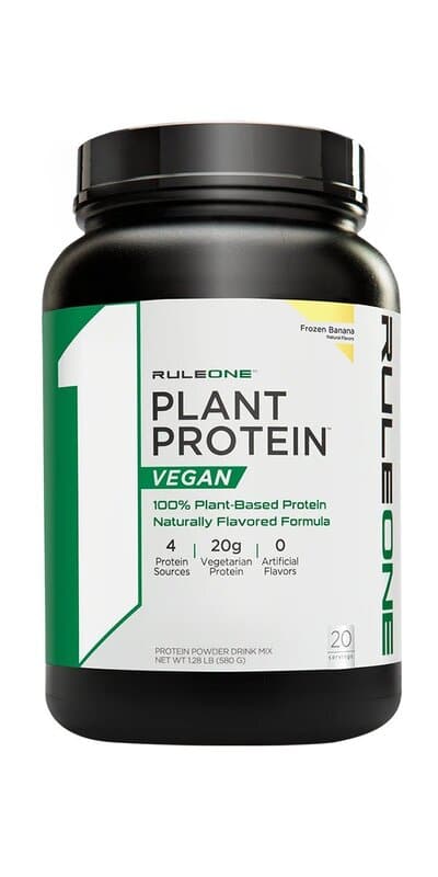 Rule One - Plante Protein, Frusen Banan, 570g | Veganska produkterHälsokostProteinerVäxtproteinerVassleproteinFitness och träningNötköttsprotein | Apoteka