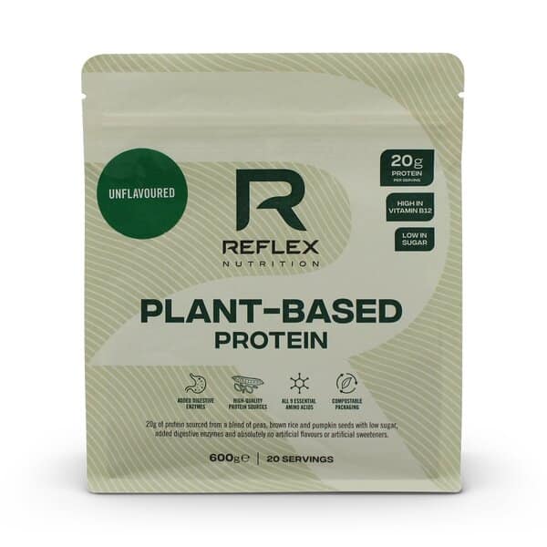 Reflex Nutrition - Växtbaserat protein, osötat - 600g | Veganska produkterHälsa och välbefinnandeHälsokostVäxtproteinerEnzymer | Apoteka