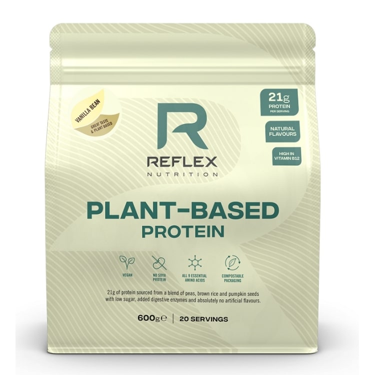 Reflex Nutrition - Växtbaserat protein, vaniljsmak - 600g | Vitaminer och MineralerVeganska produkterHälsokostProteinerVäxtproteinerFitness och träning | Apoteka