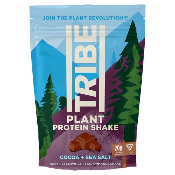 Tribe - Växtproteinshake, Kakao &amp; Havsalt, 500g | Veganska produkterHälsokostProteinerVäxtproteinerFitness och träning | Apoteka