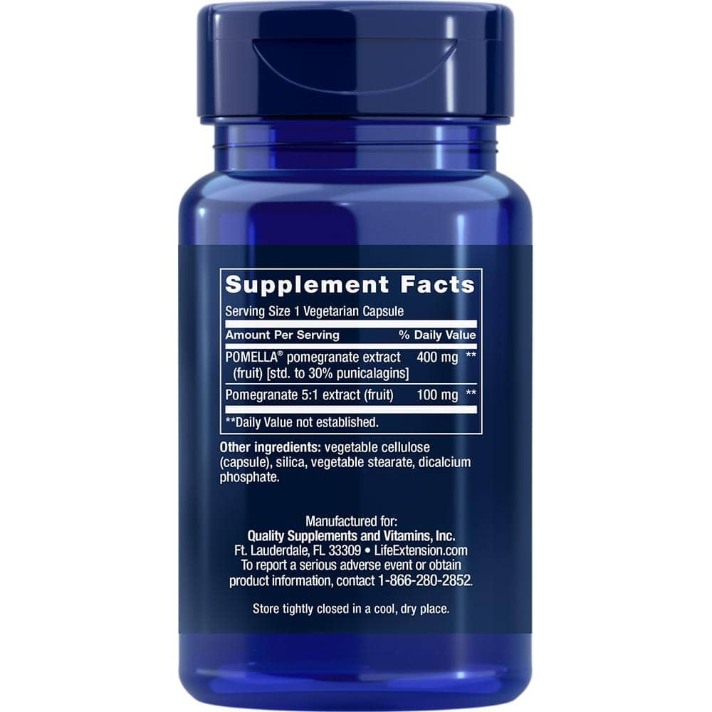 Life Extension - Granatäpple Fruktextrakt, 30 kapslar - Bild 3