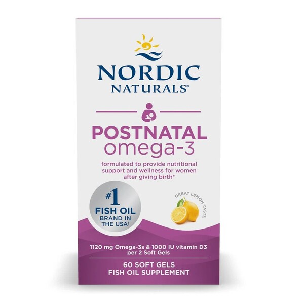 Nordic Naturals - Postnatal Omega-3, 1120 mg Citron - 60 kapslar | HälsokostOmega & Näringsoljor | Apoteka