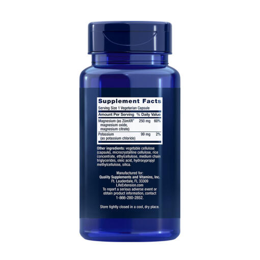 Life Extension - Kalium med Tidsfrisättande Magnesium, 60 vegetabiliska kapslar - Bild 2