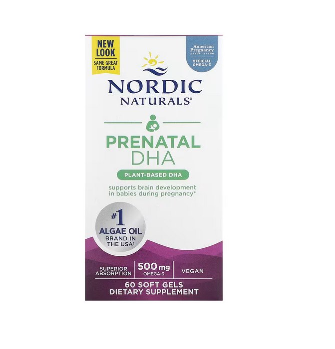 Nordic Naturals - Prenatal DHA Vegan, 500 mg - 60 mjukkapslar | Vitaminer och MineralerVeganska produkterOmegas - EFA - CLA - oljorOmega och fiskoljaHälsokost | Apoteka