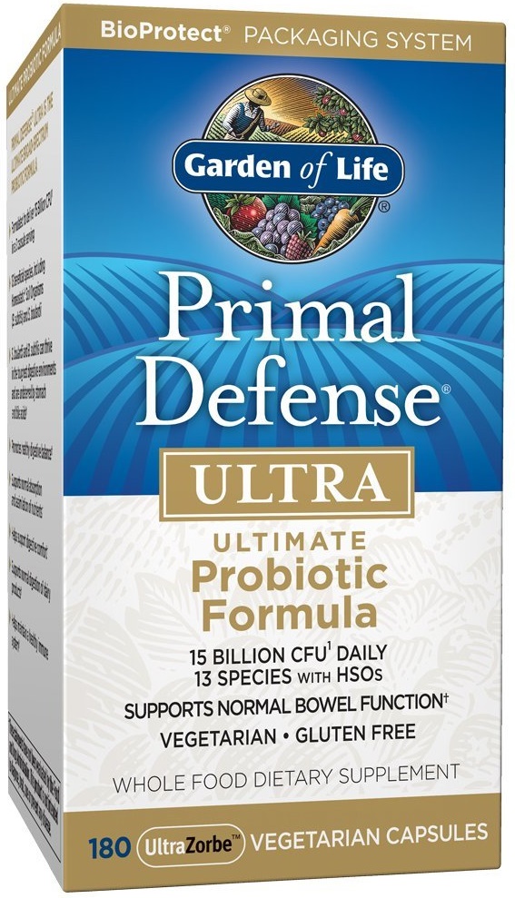 Garden of Life - Primal Defense Ultra, 180 kapslar | Hälsa och välbefinnandeHälsokostMatsmältningshälsaProbiotikaNordisk vitalitetBiohacking | Apoteka