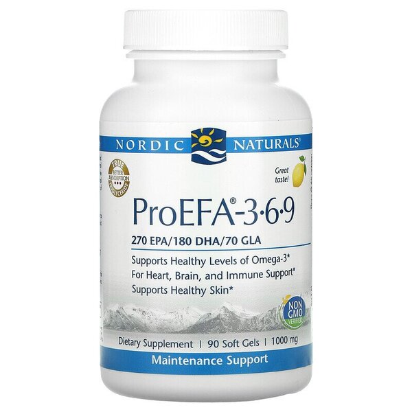 Nordic Naturals - ProEFA 3.6.9, Citronsmak - 90 mjuka kapslar | Hälsa och välbefinnandeOmega och fiskoljaHår och naglarHälsokostOmega & Näringsoljor | Apoteka