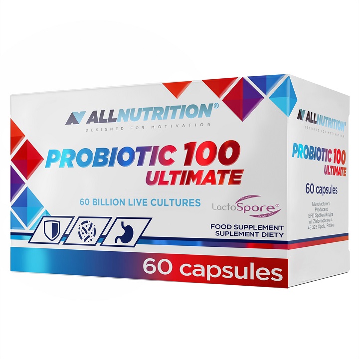 Allnutrition - Probiotic 100 Ultimate, 60 kapslar | Hälsa och välbefinnandeHälsokostProbiotika | Apoteka