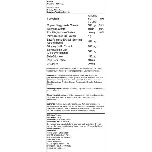 Revive - Prostatatillskott, storlek - Bild 2