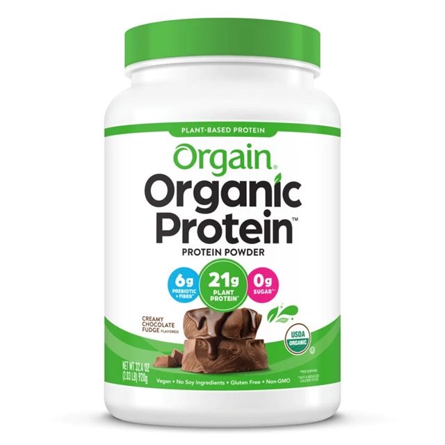 Orgain - Protein, Krämig Chokladfudge, 920g | Veganska produkterHälsa och välbefinnandeHälsokostVäxtproteinerVassleproteinNordisk vitalitet | Apoteka