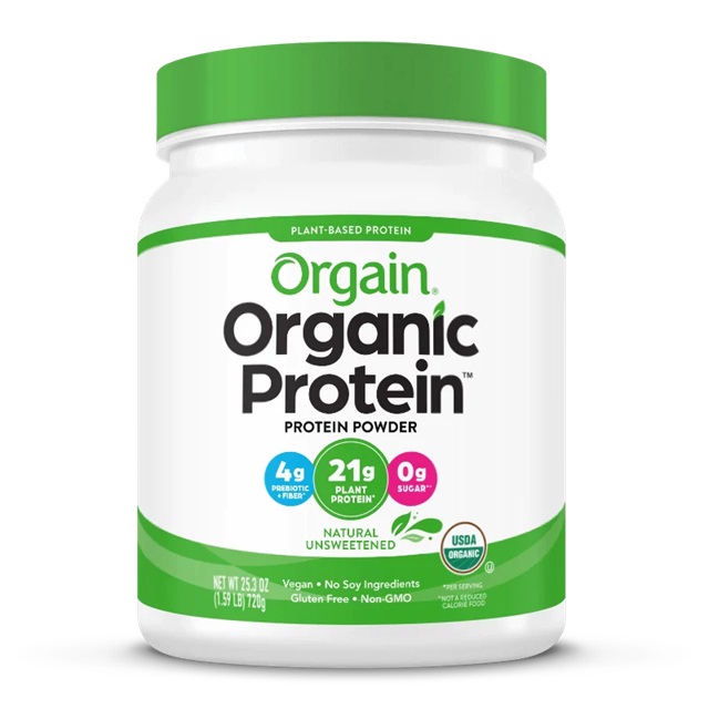 Orgain - Protein, Naturligt Osötad, 720g | Veganska produkterHälsokostVäxtproteinerVassleprotein | Apoteka
