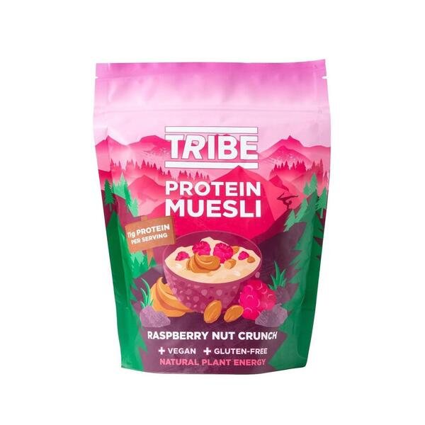 Tribe - Proteinmüsli | Veganska produkterHälsa och välbefinnandeHälsokostProteinbars | Apoteka