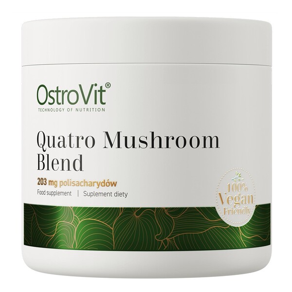 OstroVit - Quatro Svampblandning, 100g | Nya produkterSvamptillskottÖrter och växtbaserade preparat | Apoteka