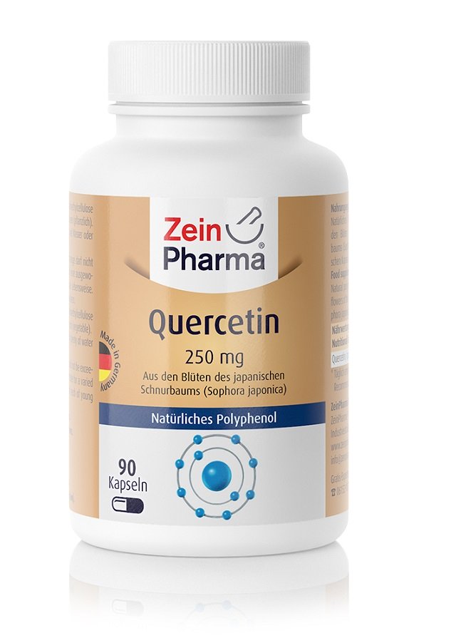 Zein Pharma - Quercetin, 250 mg, 90 kapslar | Veganska produkterHälsa och välbefinnandeHälsokostÖrter och växtbaserade preparat | Apoteka