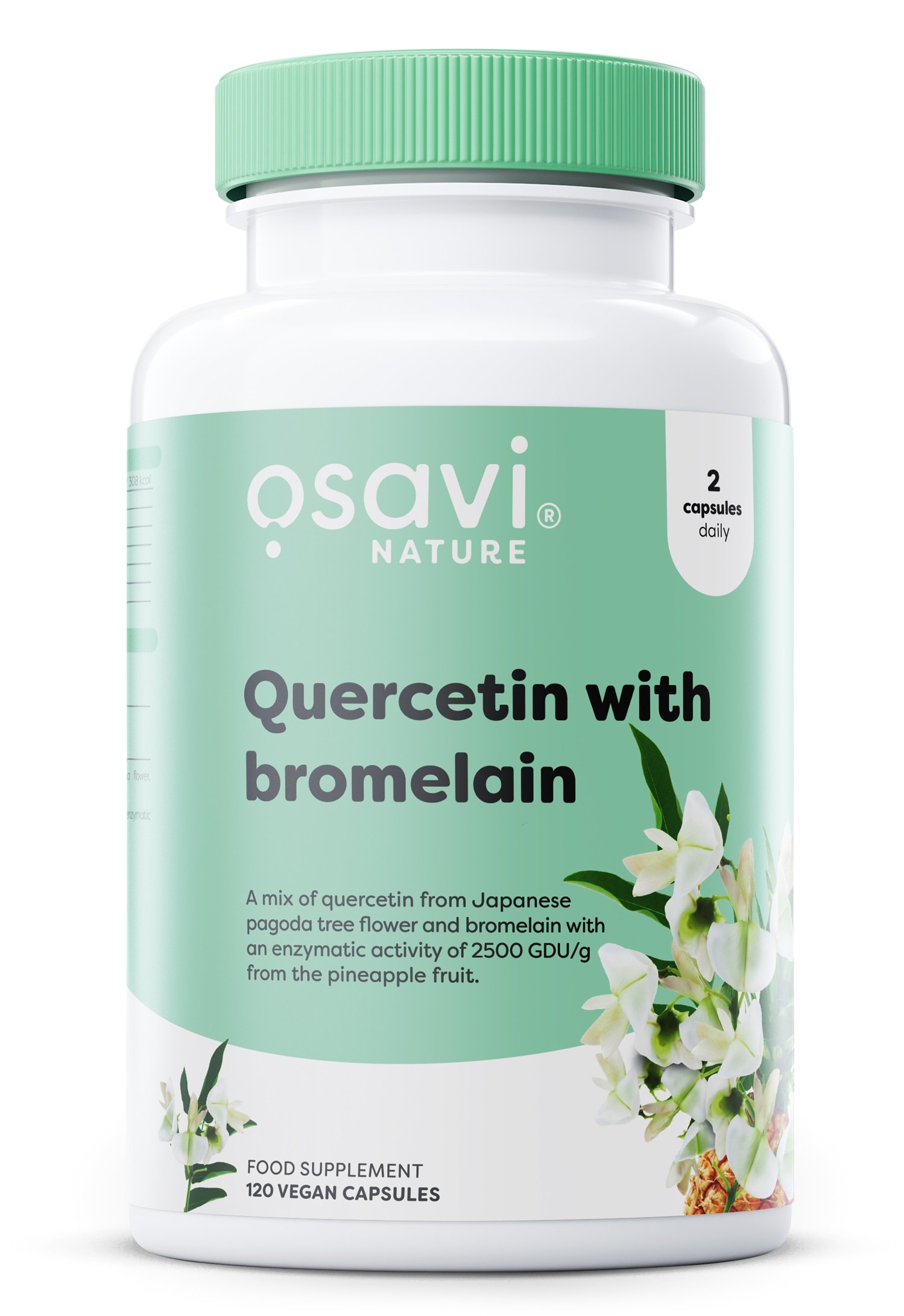 Osavi - Quercetin med Bromelain, 120 vegankapslar | Hälsa och välbefinnandeHälsokostÖrter och växtbaserade preparat | Apoteka