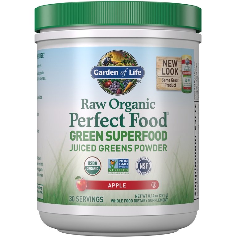Garden of Life - Rått Ekologiskt Perfekt Föda Grönt Superfood, Storlek | Veganska produkterHälsa och välbefinnandeViktkontrollHälsokostFitness och träningSpirulinaNordisk vitalitet | Apoteka