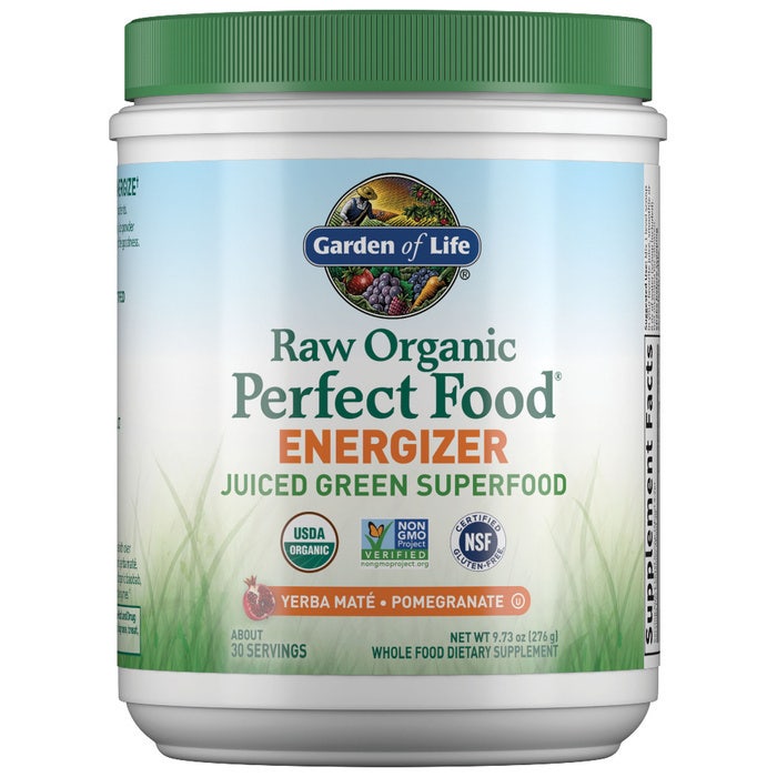 Garden of Life - Rå Ekologisk Perfekt Mat Energizer, Yerba Mate &amp; Granatäpple, 276g | Veganska produkterHälsa och välbefinnandeHälsokostProbiotikaAcidophilus – Mjölksyrabakterier för Mage & Tarmflora | Apoteka