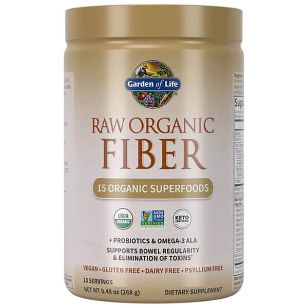 Garden of Life - Rå Ekologisk Fiber, 268 g | Veganska produkterHälsa och välbefinnandeHälsokostMatsmältningshälsa | Apoteka