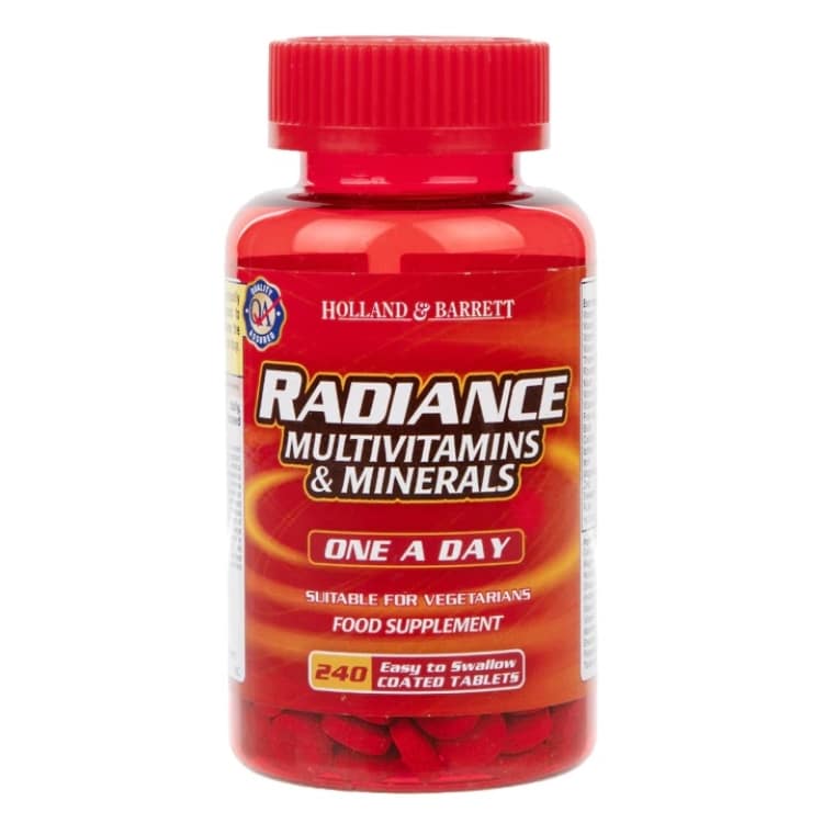 Holland &amp; Barrett - Radiance Multi Vitaminer &amp; Mineraler, En om Dagen, 240 tabletter | Vitaminer och MineralerMultivitaminerHälsokostMultimineraler | Apoteka