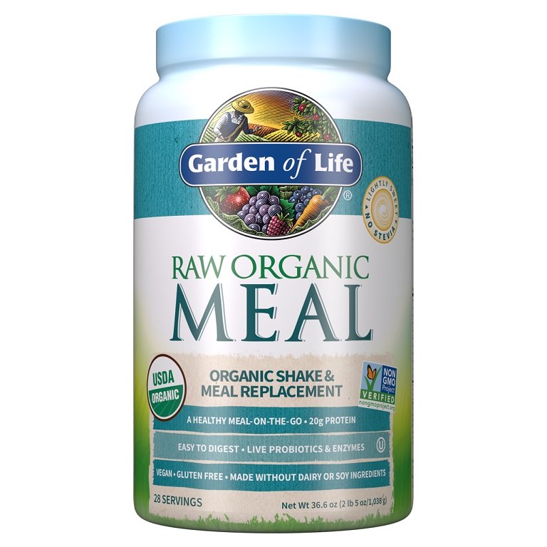 Garden of Life - Rått Ekologiskt Måltid, Lätt Sötad - 1038g | Hälsa och välbefinnandeHälsokostGainers och kolhydraterFitness och träningMåltidsersättningarNordisk vitalitet | Apoteka