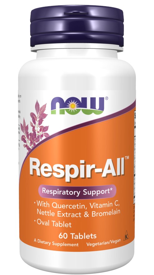 NOW - Respir-All, Allergi - 60 tabletter | Vitaminer och MineralerHälsa och välbefinnandeVissa vitaminerHälsokostSpeciell formel | Apoteka