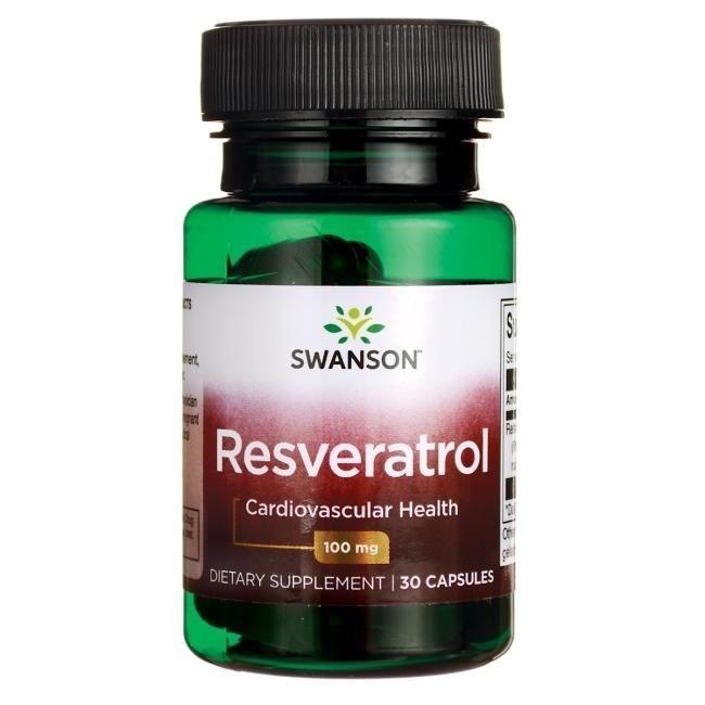 Swanson - Resveratrol, 100 mg, 30 kapslar | Vitaminer och MineralerHälsa och välbefinnandeAntioxidanterHälsokostResveratrol | Apoteka