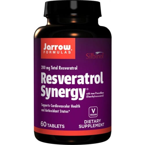 Jarrow Formulas - Resveratrol Synergy, 200 mg - 60 tabletter | Veganska produkterHälsa och välbefinnandeHälsokostResveratrol | Apoteka