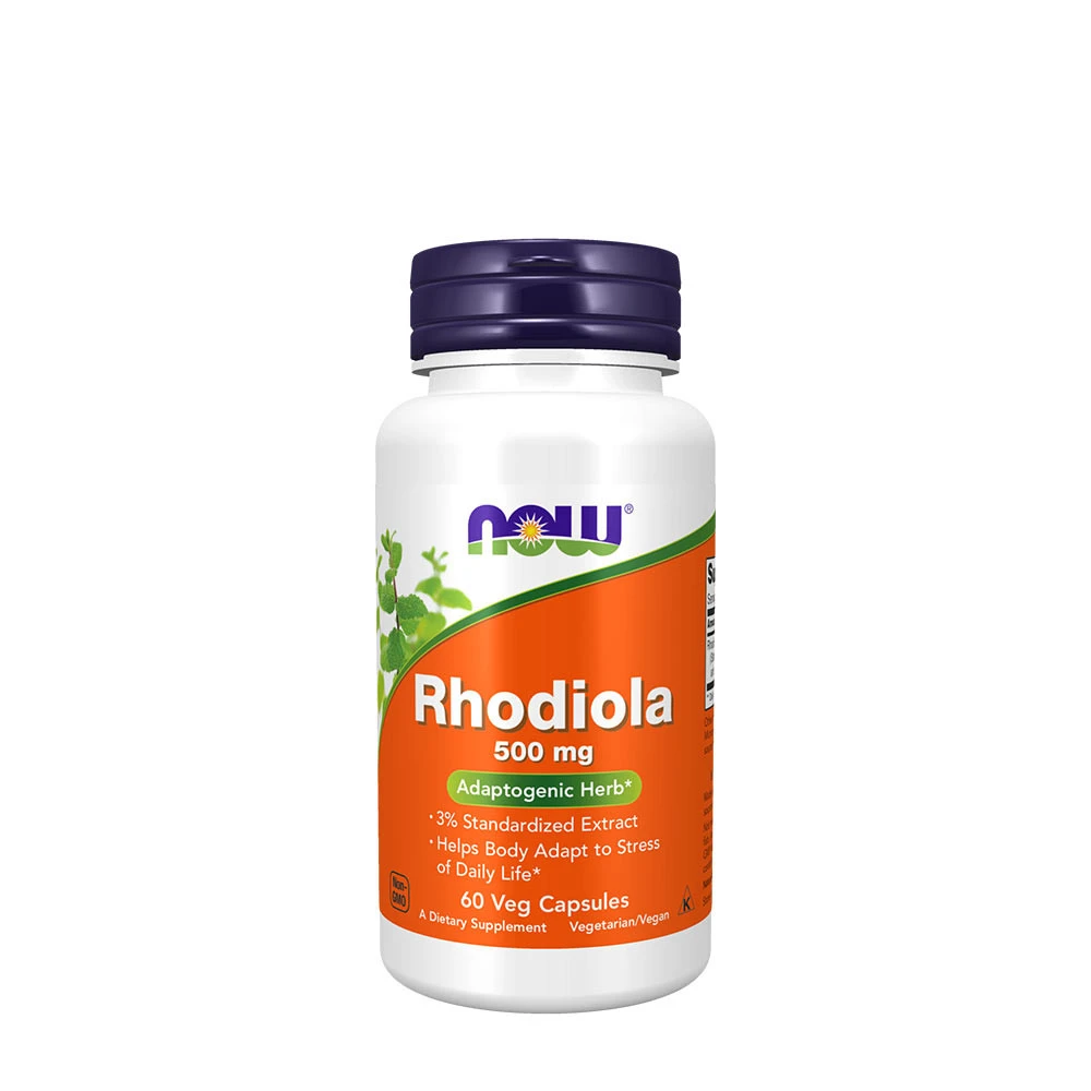 NOW - Rhodiola, 500 mg | Vitaminer och MineralerVeganska produkterHälsa och välbefinnandeHälsokostRhodiola | Apoteka