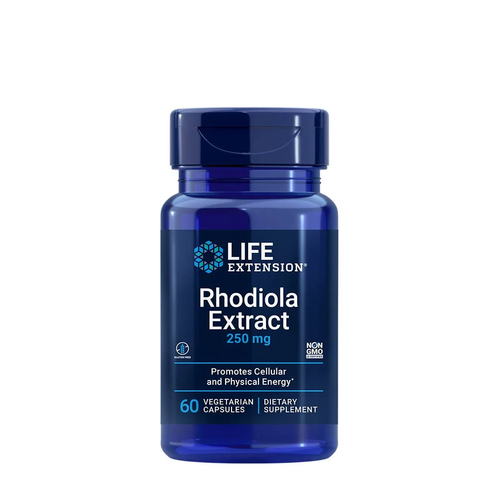 Life Extension - Rhodiolaextrakt, 250 mg - 60 vegetabiliska kapslar | Hälsa och välbefinnandeÖrttillskottHälsokostRhodiola | Apoteka