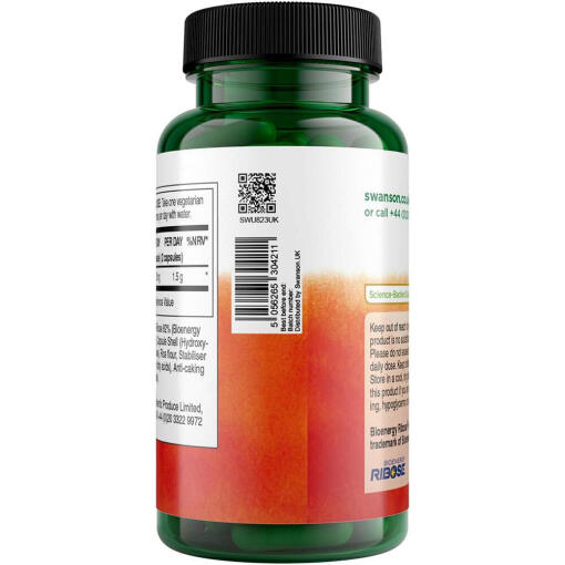 Swanson - Ribose, 750 mg - 60 vegetabiliska kapslar - Bild 3