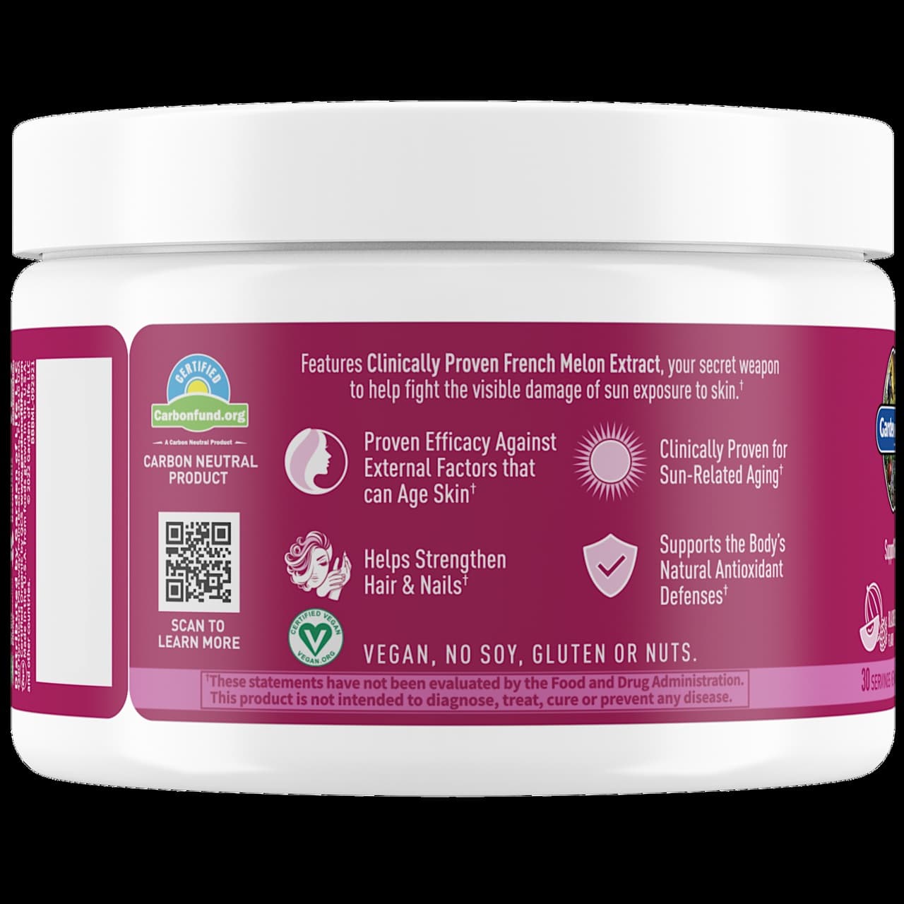 Garden of Life - Rödbeta Skönhet, Svartvinbär Melon 105g Pulver - Bild 3